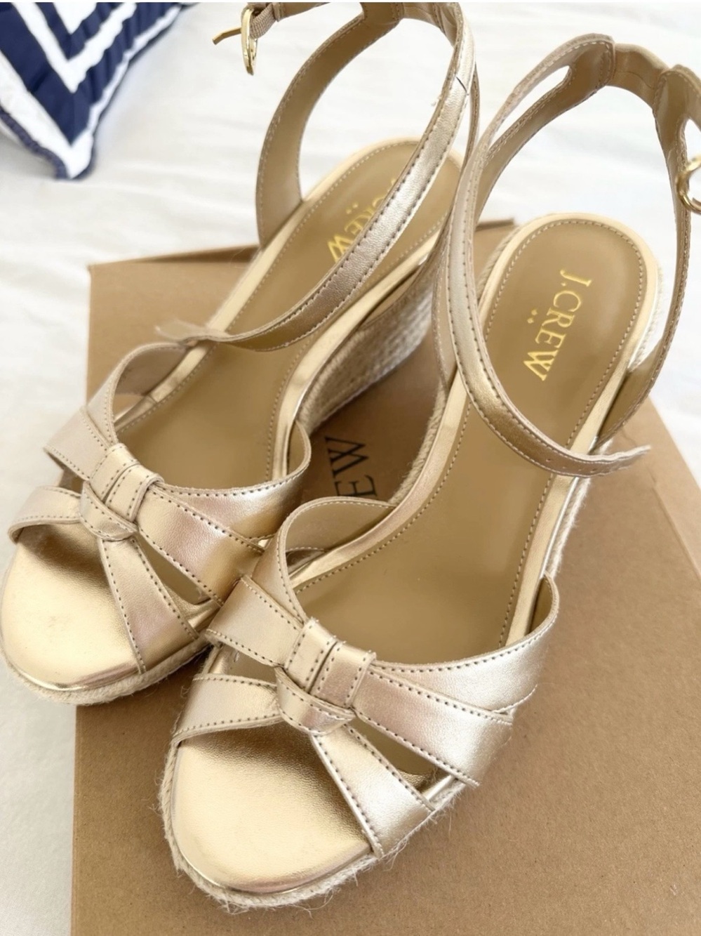 ⭐️NIB J.Crew Espadrille Wedges, Size 7